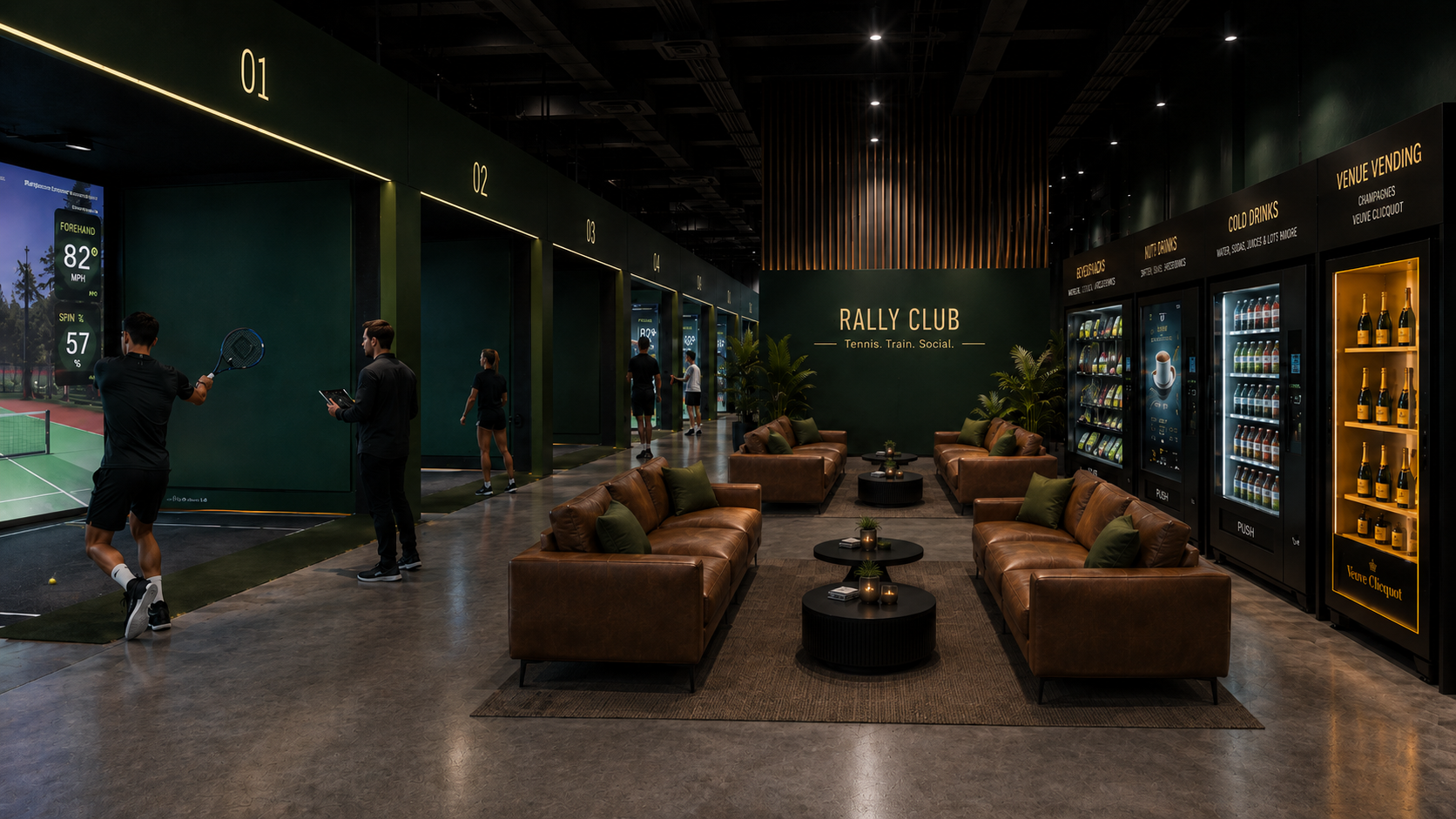 Rally Club — autonomous tennis concept